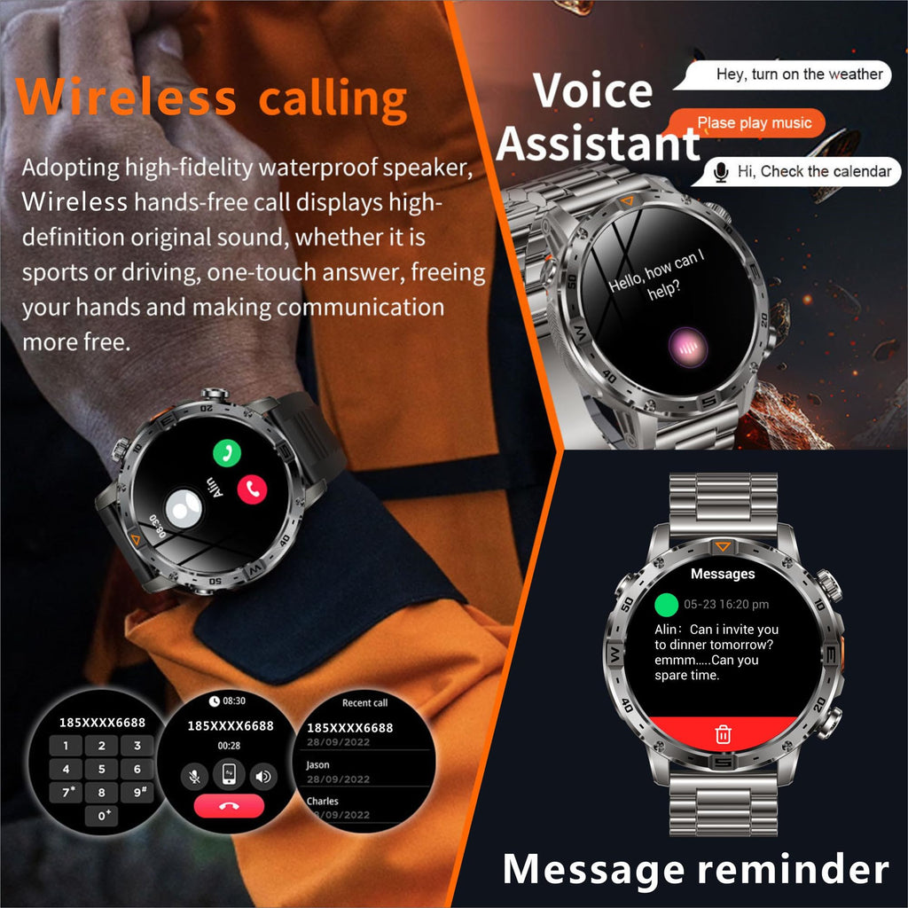 1.7" HD Touchscreen IP68 Waterproof Smart Watch Y9856