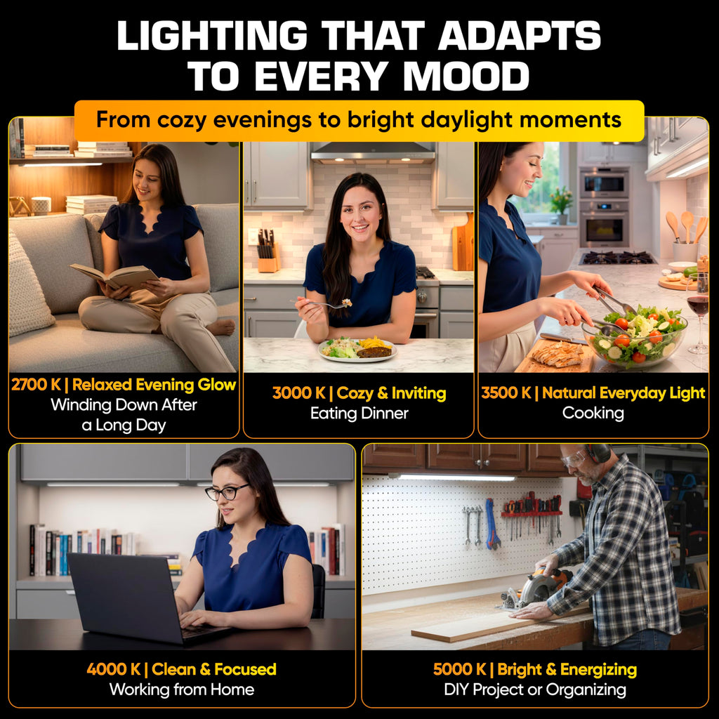 LED Under Cabinet Lighting 24 Inch White E343