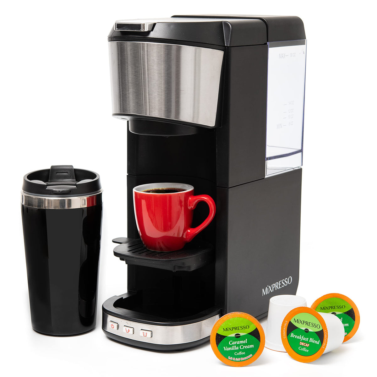 Single Serve Coffee Maker with 14oz Travel Mug A106644