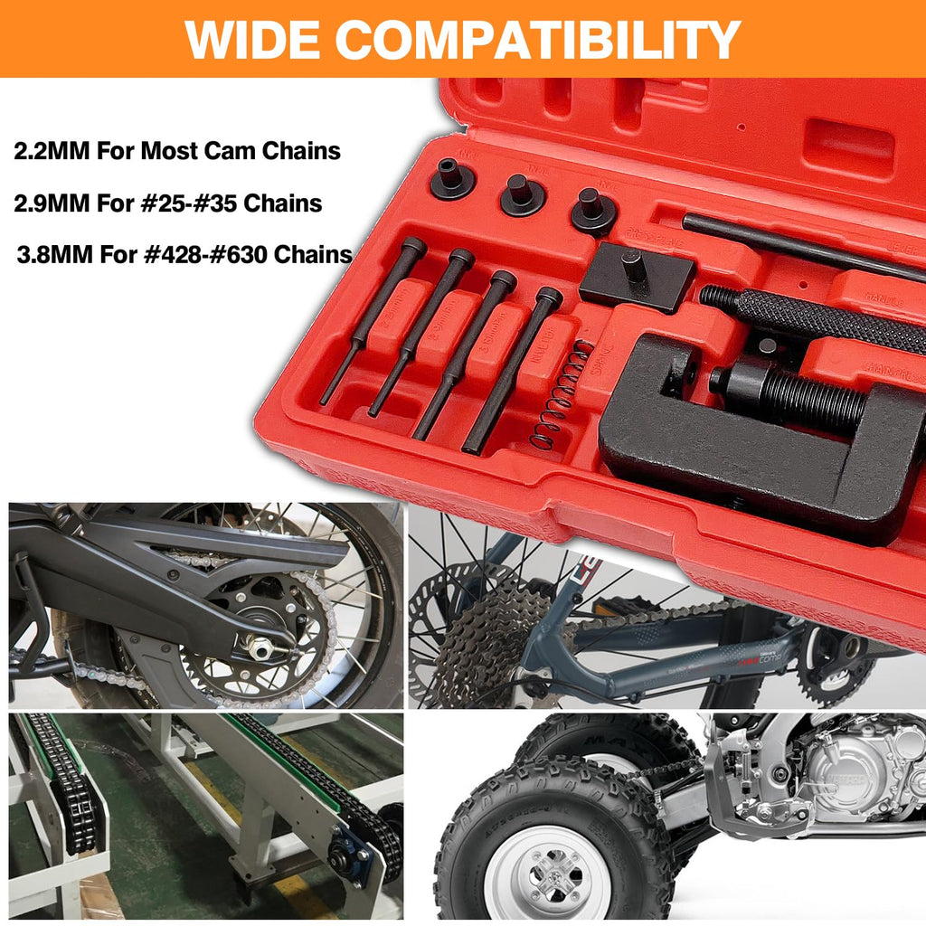 13-Piece Chain Breaker Rivet Tool Set T187