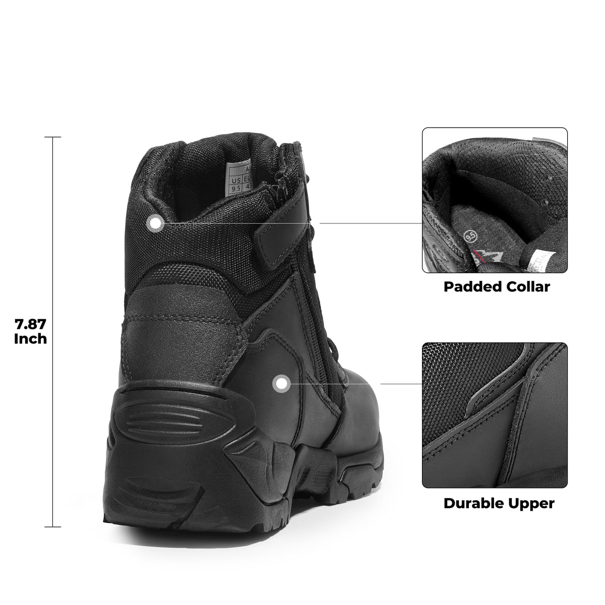 Mens Side Zip Work Boots M904820