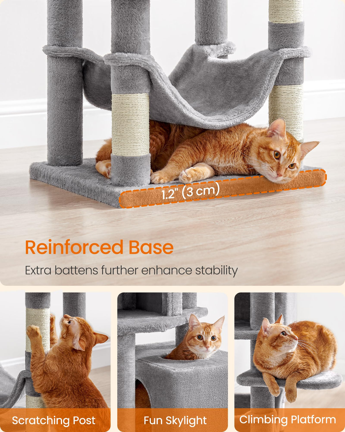 Light Gray Cat Tree M6604