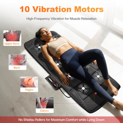 10 Vibration Motors Massage Mat with Auto Shut Off D659605