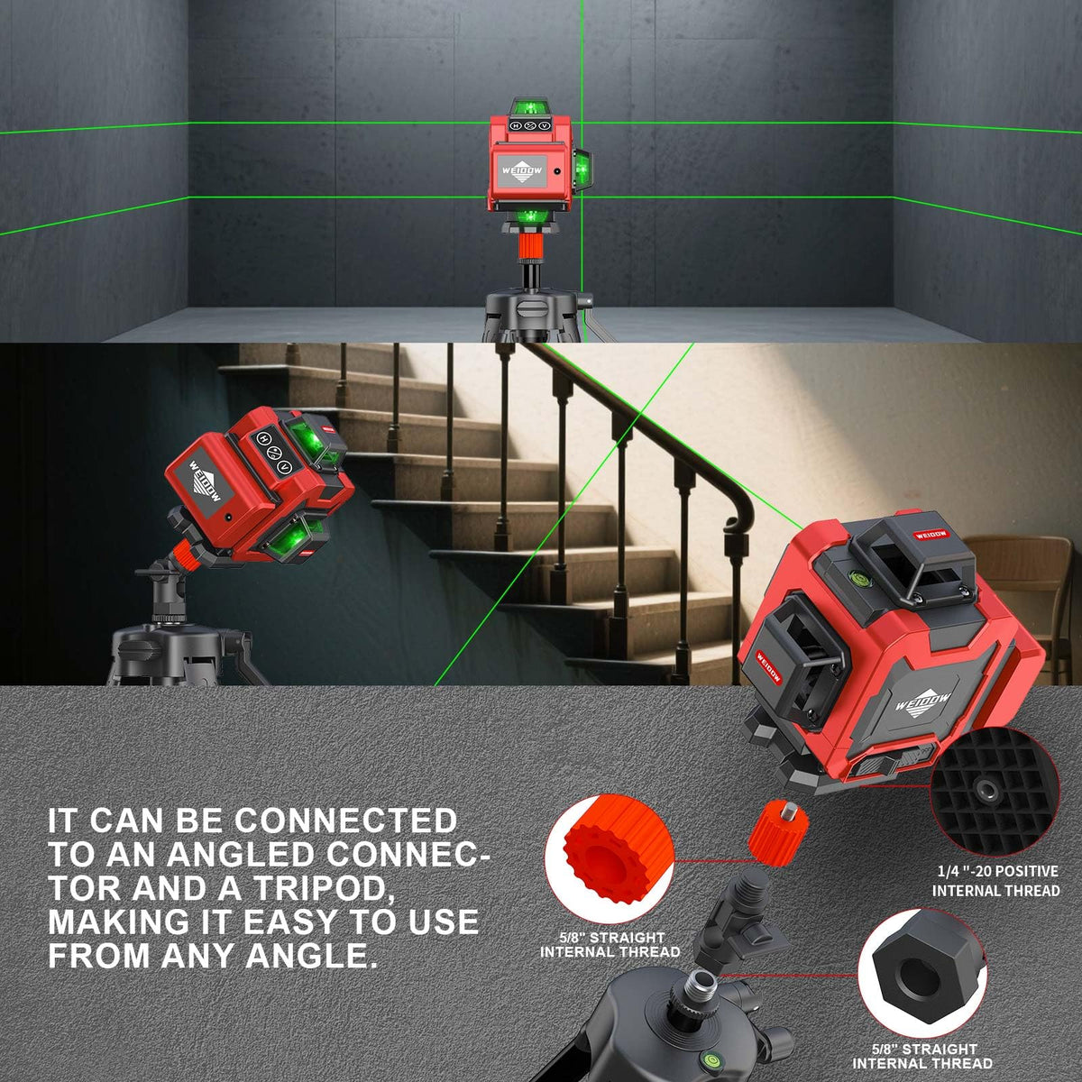 Laser Level Kit with Tripod Y460