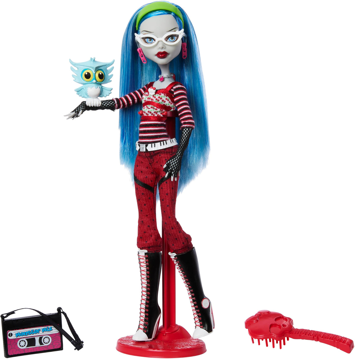 Collectible Doll with Doll Stand, Diary & Pet Owl Q2047