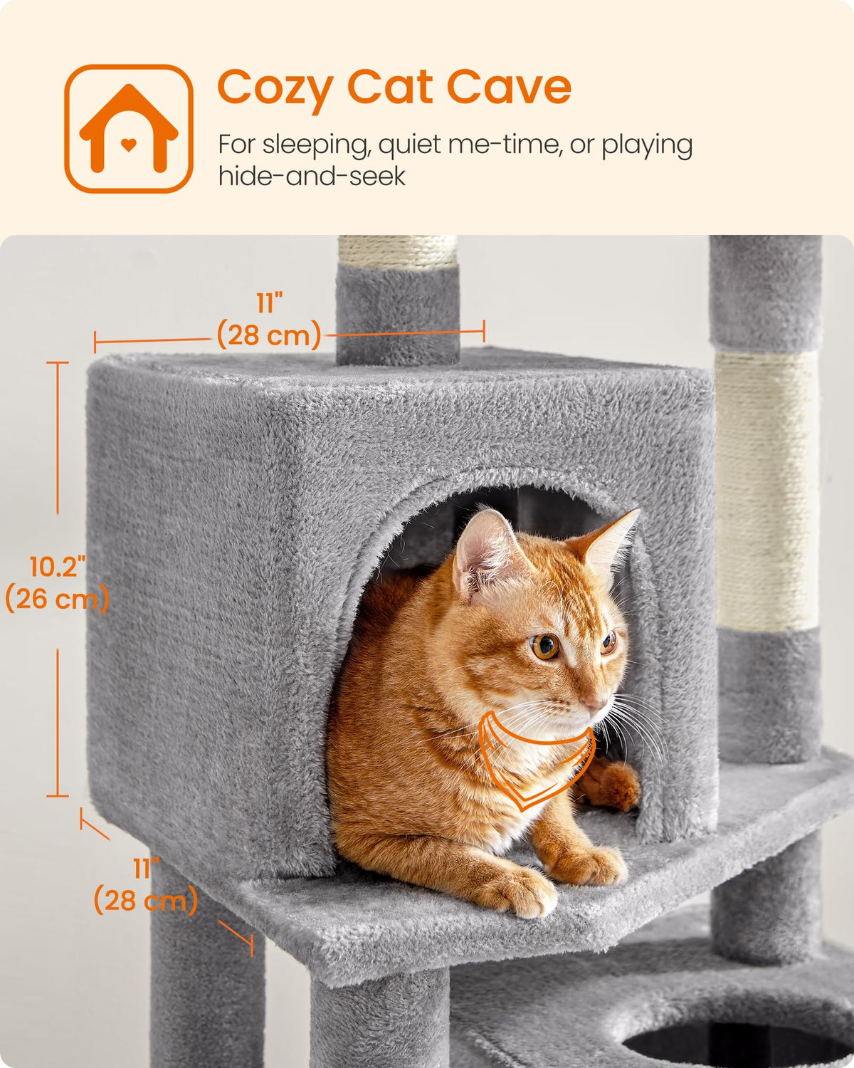 Light Gray Cat Tree M6604