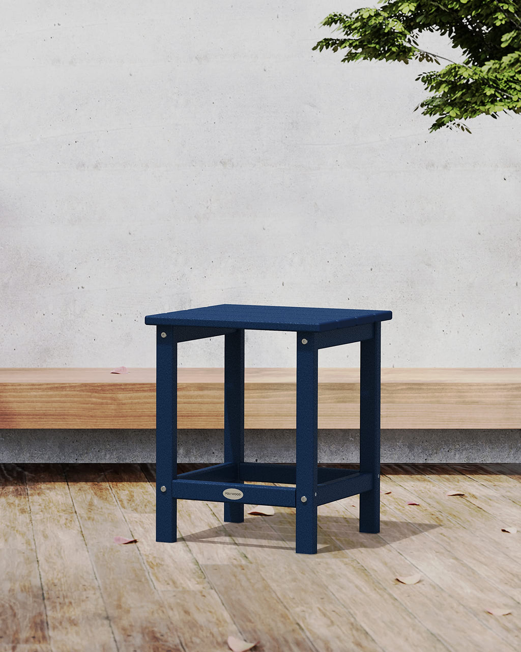 Navy Adirondack Chair & Side Table S685791