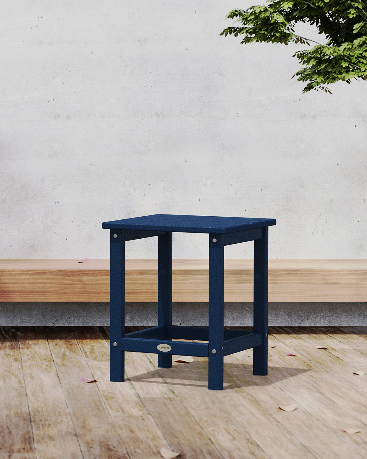 Navy Adirondack Chair & Side Table S685791
