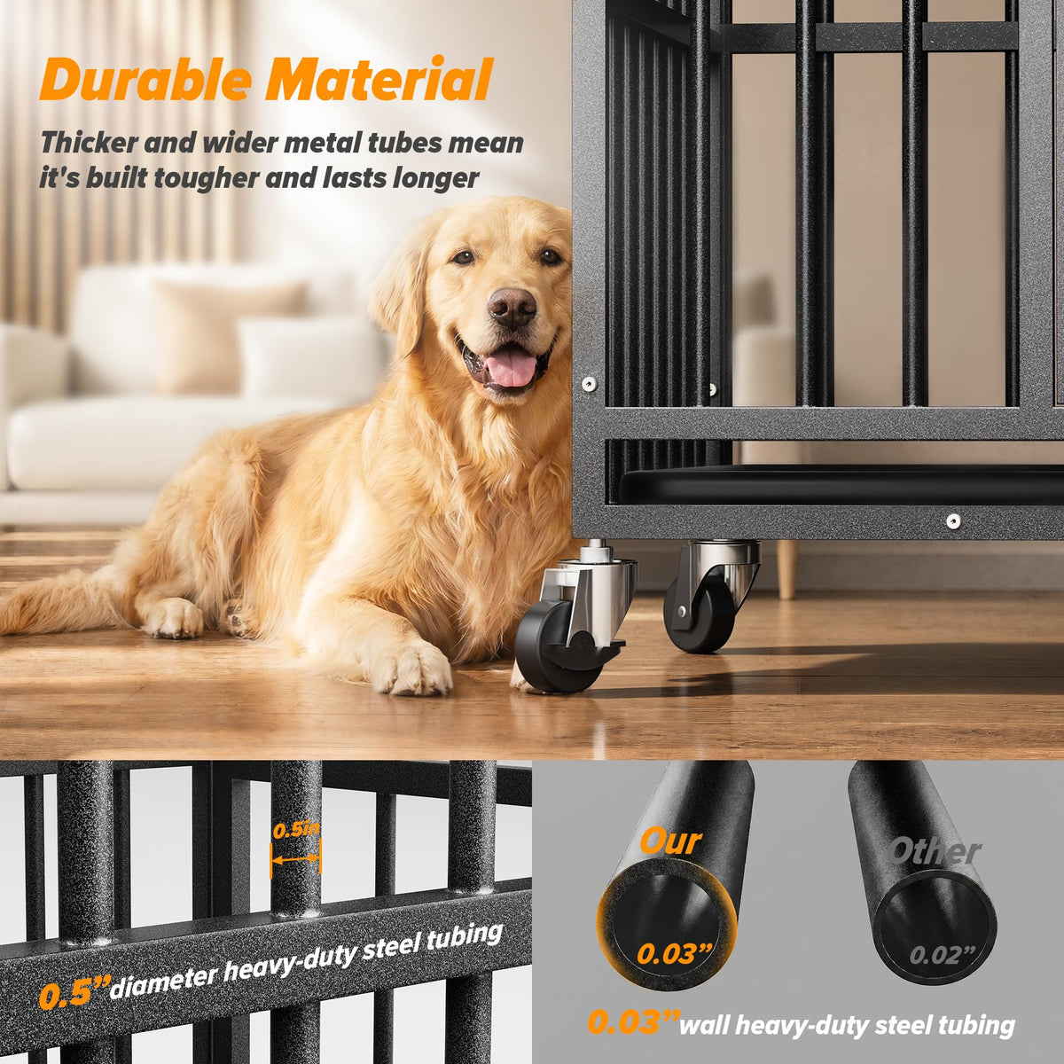 48 Inch Heavy Duty Dog Crate V781