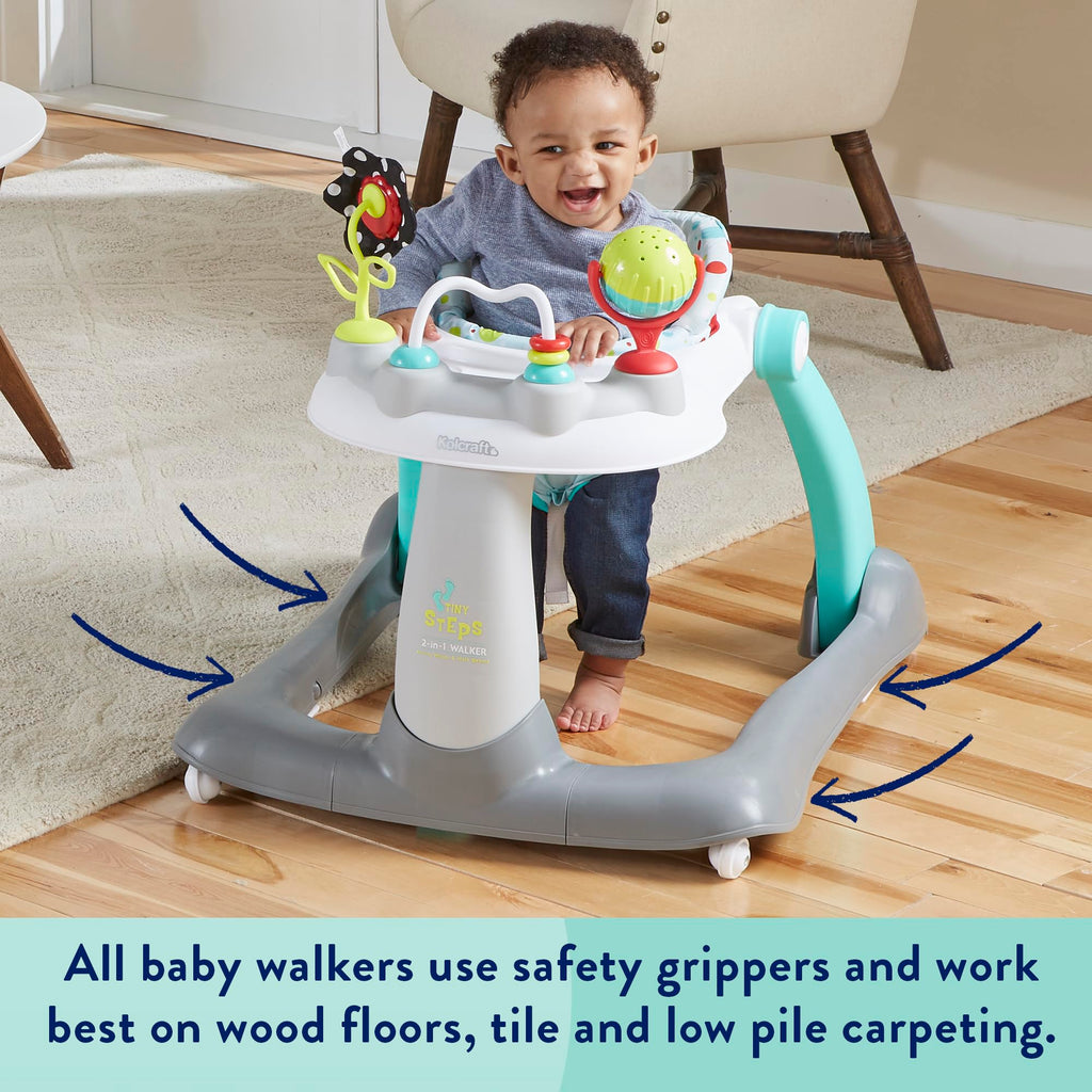 Foldable Adjustable Baby Walker with Wheels J68002