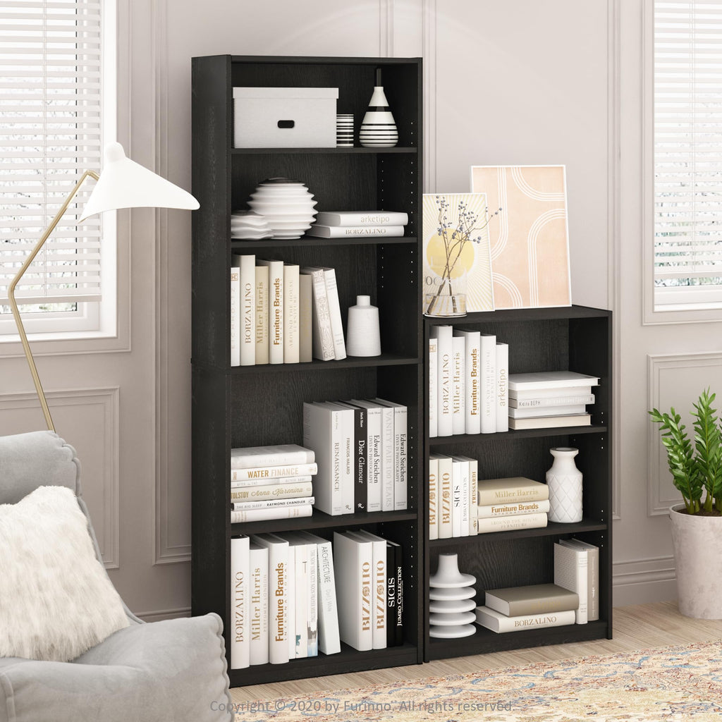 5-Tier Book Shelf with Adjustable Shelves T616