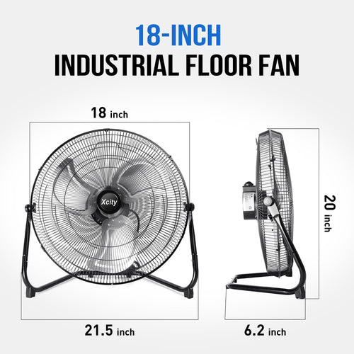 18 Inch Metal Floor & Box Fan V185576