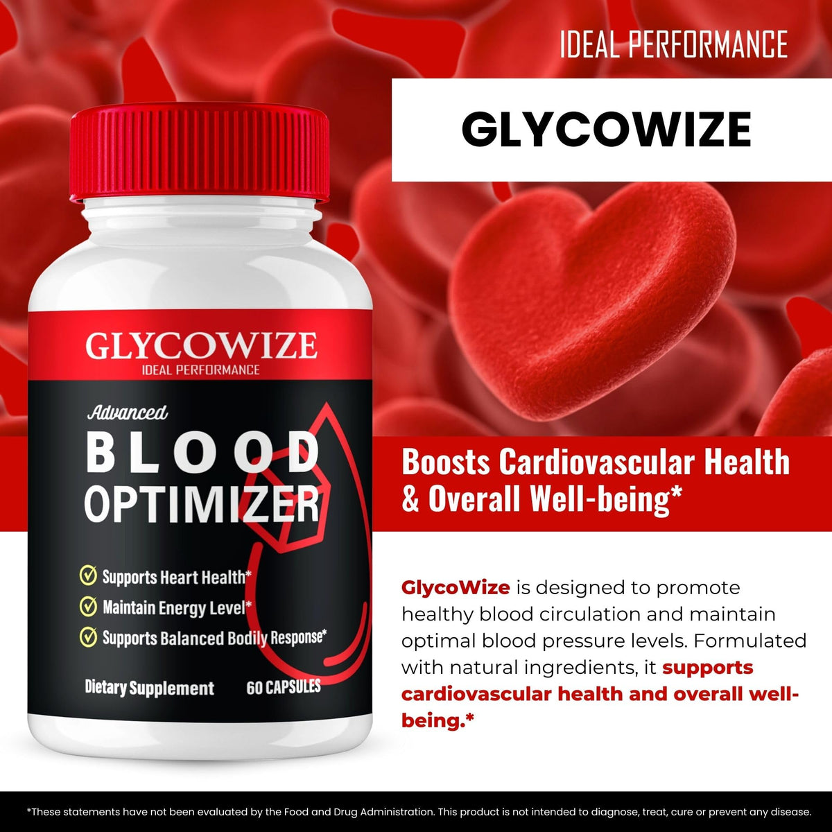 All Natural Blood Support Capsules 60 Capsules E6062