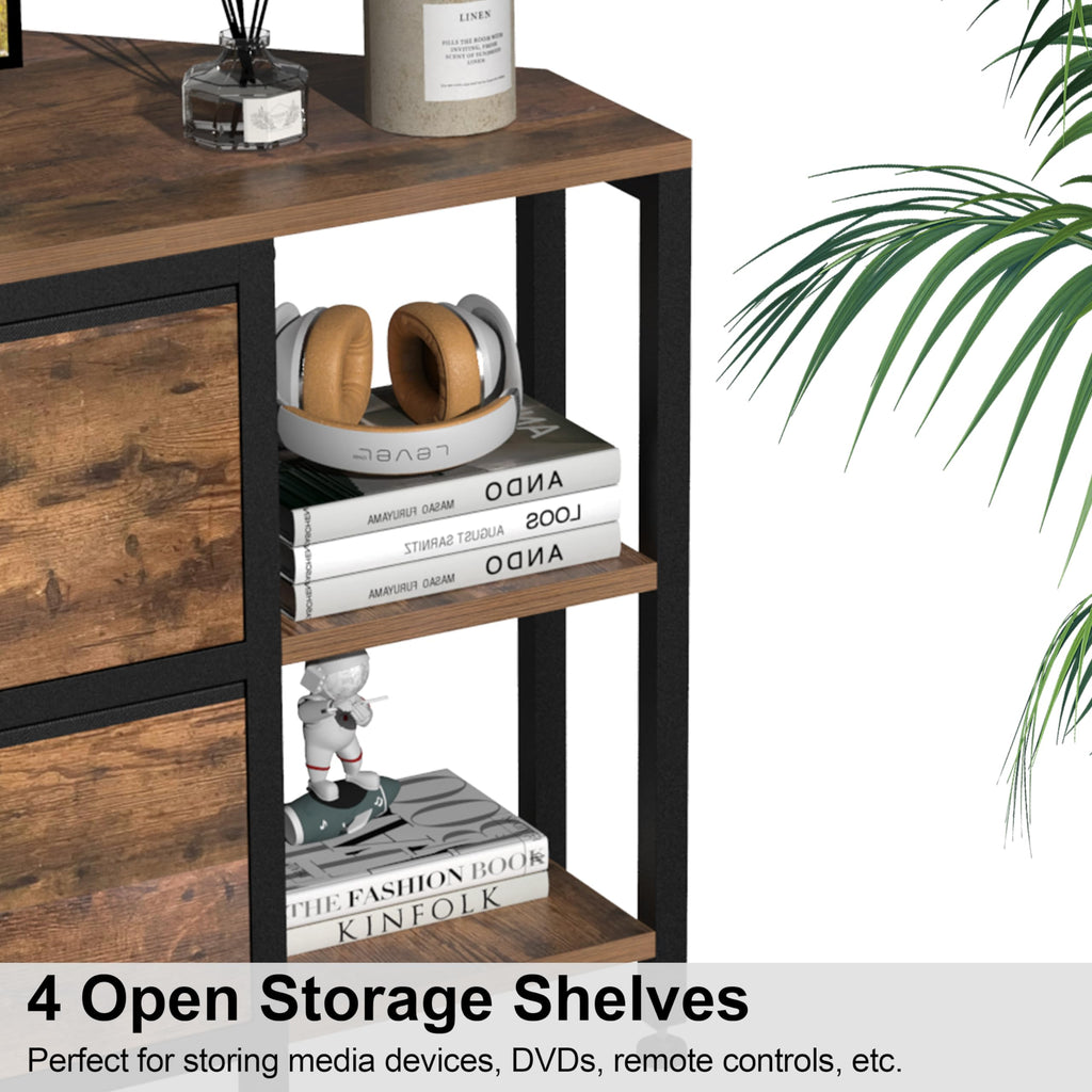 Brown Corner TV Stand with Drawer A619655