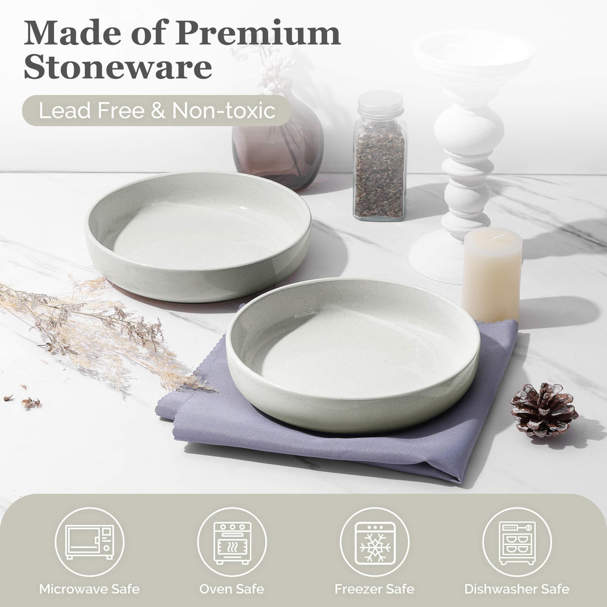 Set of 4 33oz Ceramic Pasta Bowls P66155