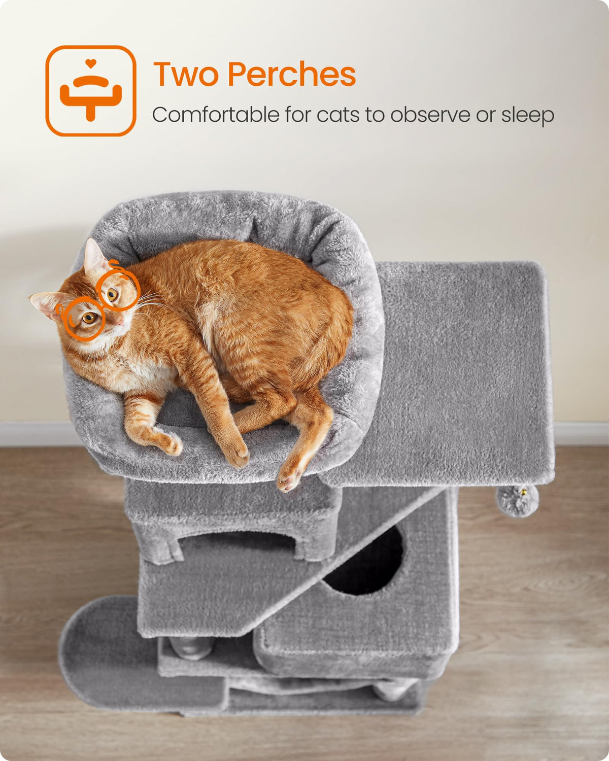 Light Gray Cat Tree M6604