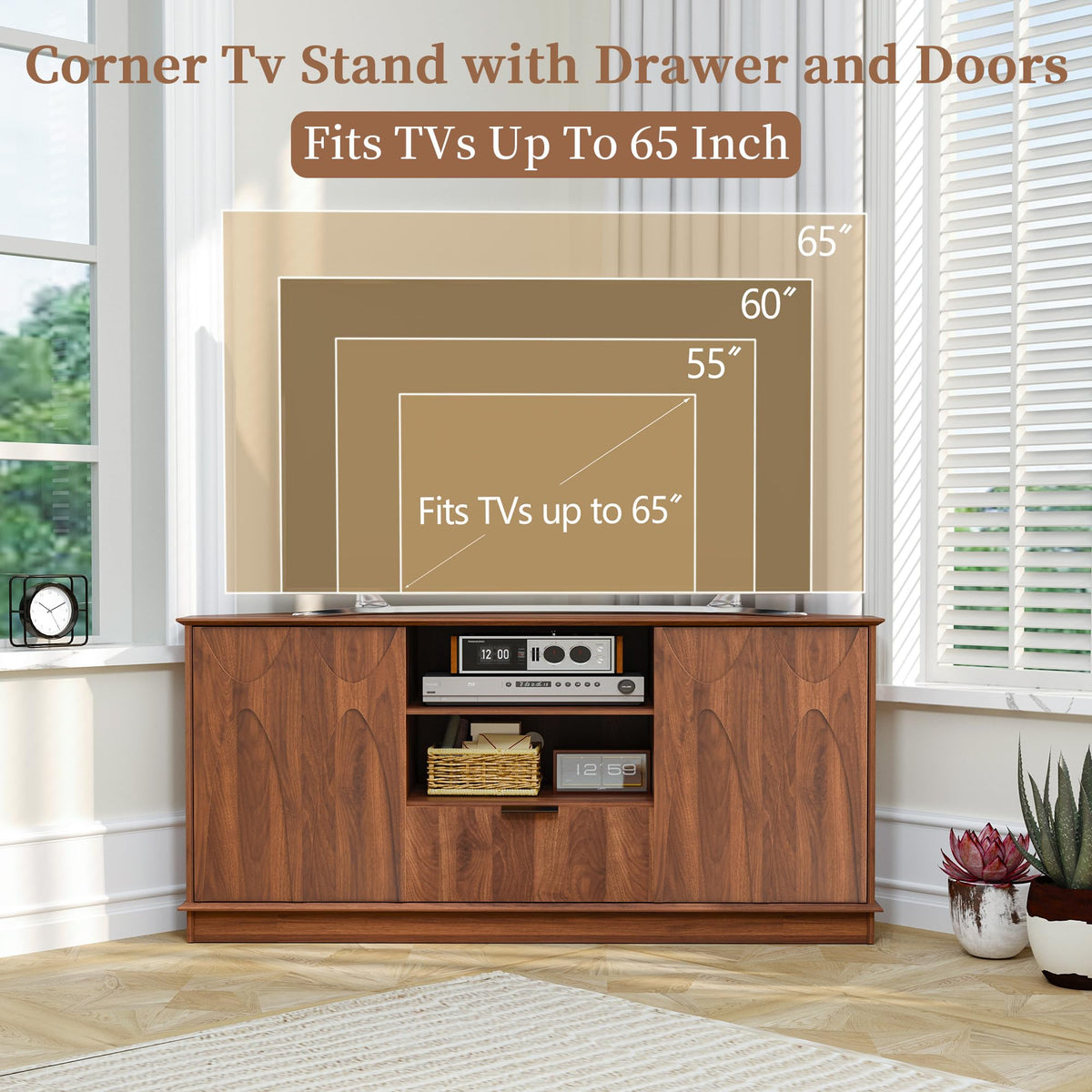 Corner TV Stand up to 65 inch F489291