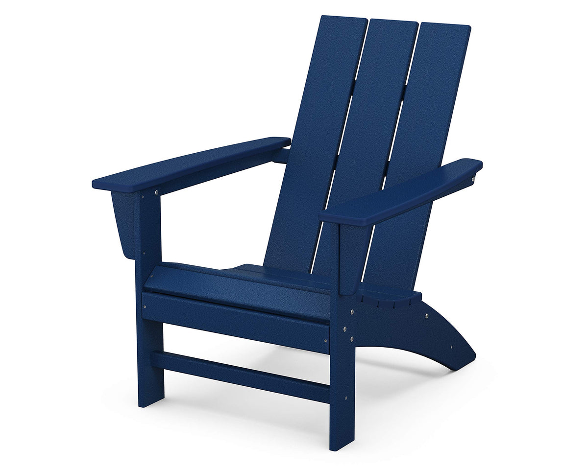 Navy Adirondack Chair & Side Table S685791