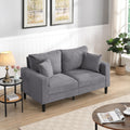 Light Gray 2-Seater Upholstered Loveseat Sofa P5061