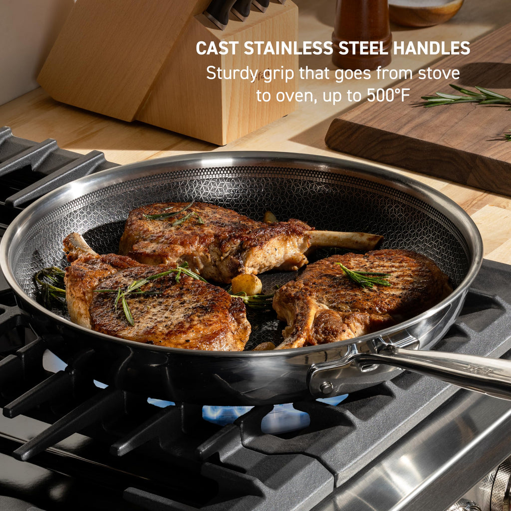3 Piece Stainless Steel Frypan Cookware Set I105