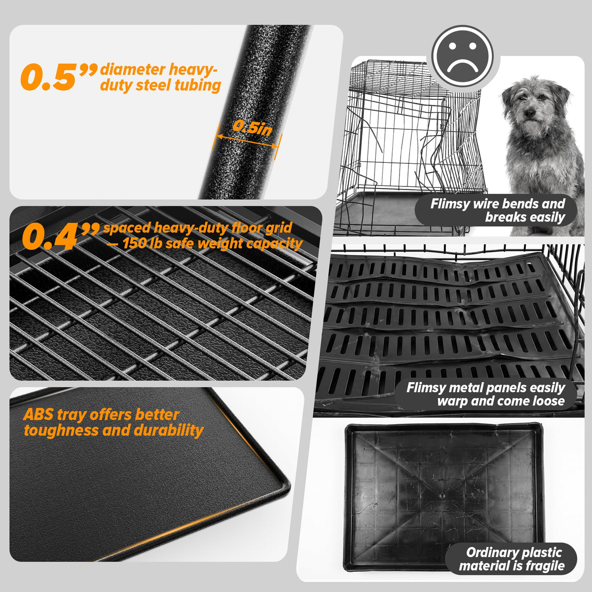 48 Inch Heavy Duty Dog Crate V781
