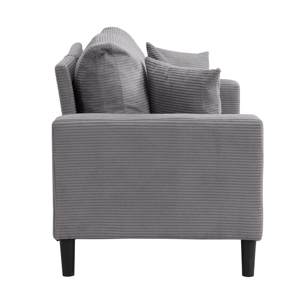 Light Gray 2-Seater Upholstered Loveseat Sofa P5061