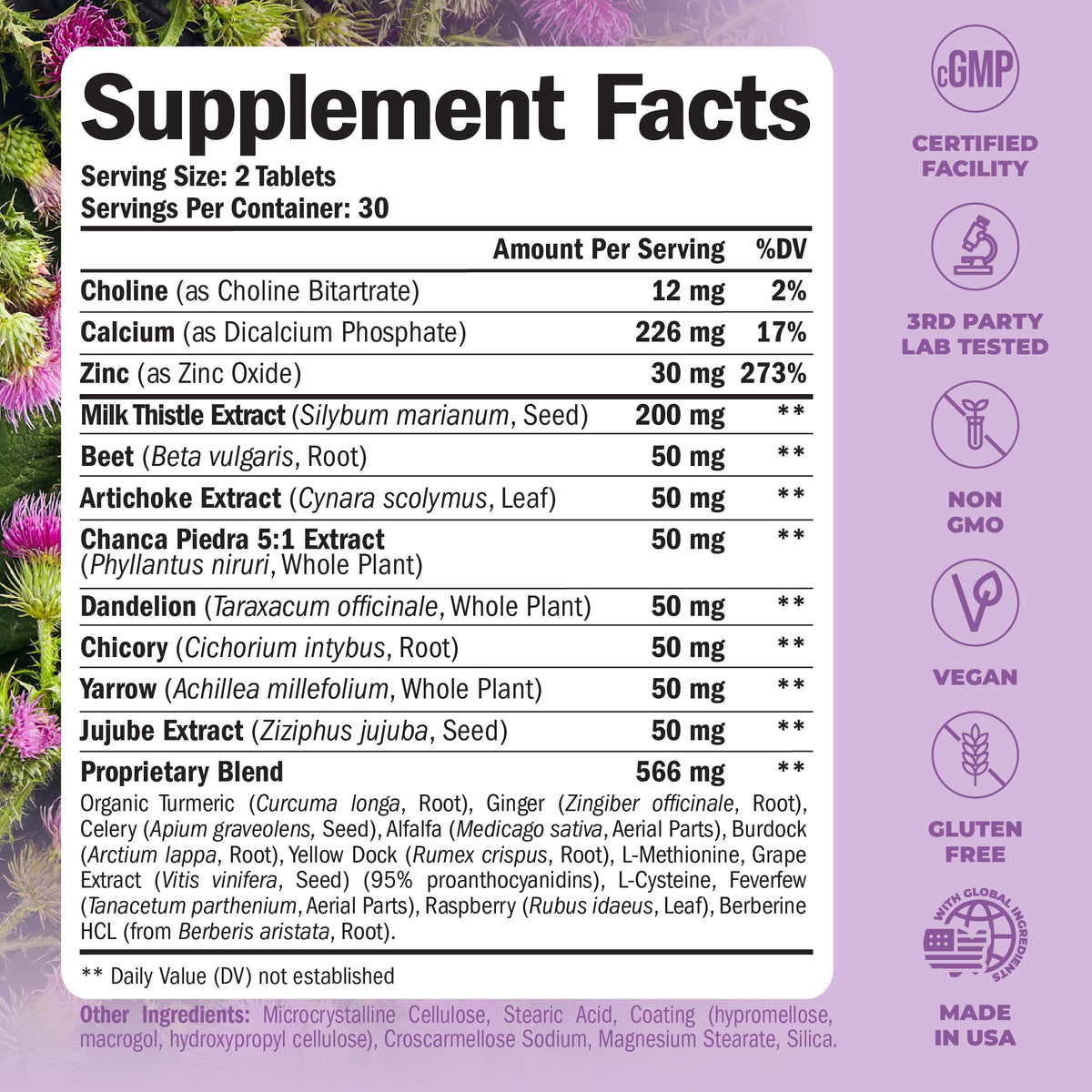 Milk Thistle Turmeric Supplement F11164